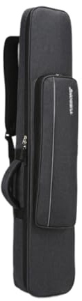 Fenteer Erhu Gig Bag with Thickened Strap for Musical Instrument Transport, Black
