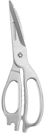 Tijeras de cocina de acero inoxidable, tijeras de cocina de uso intensivo con hojas afiladas para huesos de pollo y barbacoa, tijeras multiusos para cocinar, acampar y usar al aire