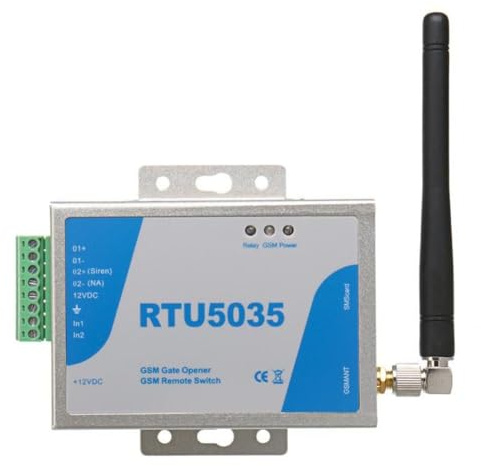 MuchLuckystar RTU5035 Interruttore relè apriporta GSM, controller wireless 2G con telecomando APP e SMS, autorizzazione 999 utenti, sistema di allarme per porte e barriere da garage, antenna inclusa