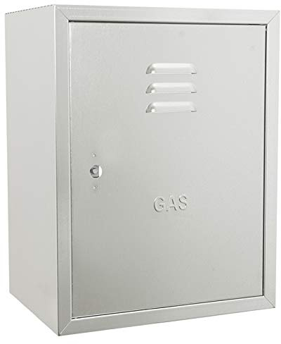 CASSETTA CONTENITORE SPORTELLO PER CONTATORE GAS 55x40 CM METANODOTTO ZINCATO