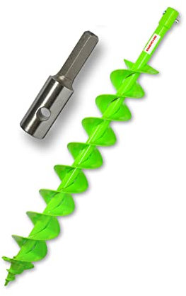 WERHE Broca profesional para taladro de 80 mm de pila de carburo de doble espiral bien precisa Hartmetall eco color pintura con adaptador Hex