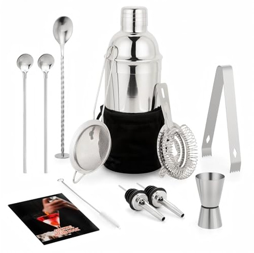 KINGROW 13 Piece Cocktail Making Set for Party Home Gifting