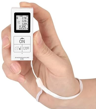 30M Mini Laser Measure Device – Smart Digital Laser Measurement Tool, Portable Handheld Range Finder, USB Rechargeable