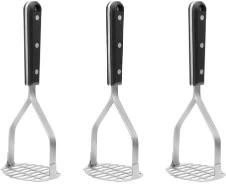 Trituradoras de patatas, 3 piezas Herramienta de puré de patatas Ricer Herramienta de cocina Exprimidor de patatas Trituradora de patatas Prensa de ajo Prensa Ricer Herramienta de mano Colador de meta