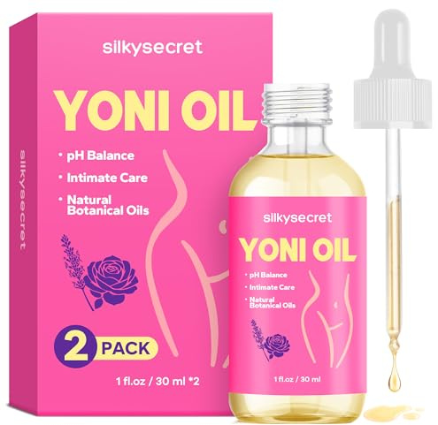SilkySecret Yoni Oil (60ml, 2 Packs), pH Balance & Intimate Care Oil, Feminine Hygiene Essentials for Smell & Taste, Body Juice Oil for Women, Intimate Deodorant, Feminine Spray, Rose & Lavender Scent