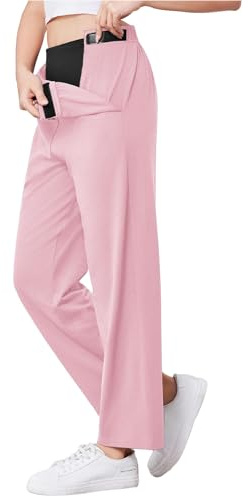 Deyeek Womens Tear Away Pants After Hip Surgery Post Surgery Pants for Women Hip Surgery Recovery Supplies Hospital Pant Pink