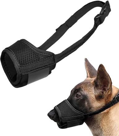 Ceeyoll Museliere pour Chiens Est Doté d'une Conception en Maille pour Un Enfilage Facile Et Convient Aux Chiens De Petite Et Moyenne Taille,Empêchant Les Morsures,Les Mâchonnements Les Aboiements