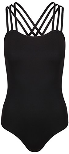 Trippelrem mode trikåer (svart bomull lycra) dans | balett, Svart, 38