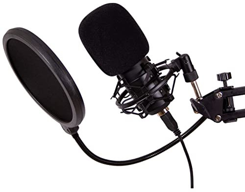 CoolBox CoolCaster – Micrófono Streaming USB Patrón Polar Cardioide con Trípode + Soporte de Brazo Extensible y Filtro Pop. Ideal para Podcast, Streaming, Gaming, Youtube, Twitch