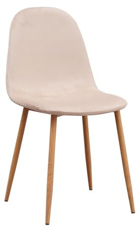 Regalos Miguel - Sillas Comedor - Silla Teok Terciopelo - Beige
