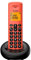 Alcatel E160 Rot Schnurloses DECT-Telefon mit Blockierung unerwünschter Anrufe, großes orangefarbenes hintergrundbeleuchtetes Display, leicht zu lesen, Klassische und polyphonische Klingeltöne
