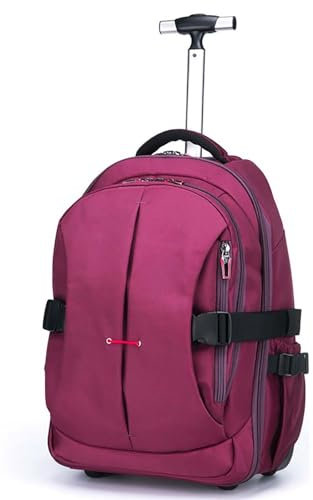 GOTYKE Reseryggsäck med hjul, ryggsäck på hjul laptop-ryggsäck affärsskola helgväska flyggodkänd övernattningsväska för män kvinnor, a, 34*22*58CM