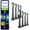 Philips Sonicare W2 Optimal White, Original Ersatzbürstenköpfe, Schwarz, 8er-Pack, HX6068/88