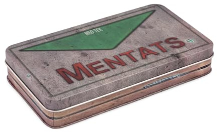 Toynk Fallout Mentats Storage Tin Replica | Metal Trinket Dish Organizer For Jewelry, Accessories, and More