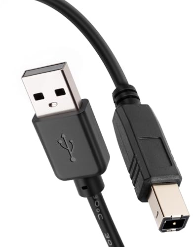 Mygatti 3m Câbles Imprimante USB 2.0, Cordon Type A Mâle vers Type B Mâle 480 Mbps Haute Vitesse, Compatible Imprimantes HP, Canon, Epson, Lexmark, Brother, Xerox,Dispositifs MIDI