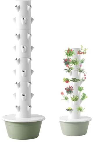 chengxiaorui Sistema de Cultivo hidropónico para jardinería de Interior Torre de Cultivo hidropónico Vertical,Torre hidropónica para Hierbas, Lechuga, Tomate, Verduras y Hierbas