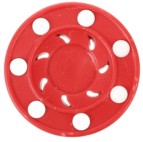 ERINGOGO Rondelle de Hockey à roulettes Rouge pour Entraînement Roller Hockey Puck Pratique pour Garçon Fille et Adultes Jeux sur Sol Lisse