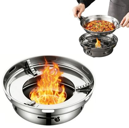 Vastsea Spritkokare, spritspis i rostfritt stål, campingpanna, för utomhusbruk, camping, vandring, backpacking, picknick.