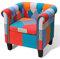 vidaXL Fauteuil avec Design de Patchwork Tissu Siège Meuble Salon Chambre