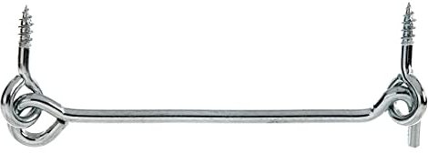 GAH-Alberts Alberts 204457 Galvanised Storm Hook with Angle Plates or Eyelets Length 120 mm Hook Diameter 4 mm