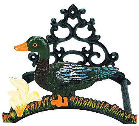 Support de tuyau d'arrosage Sungmor Heavy Duty - Support de tuyau d'eau en fonte - Support mural suspendu décoratif