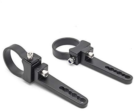 KMFCDAE - Soporte de montaje de abrazadera de tubo, abrazaderas de barra de rodillo para tubo de 1.75 pulgadas, soporte de barra de techo de barra de luz LED (ajustable, 1 par)