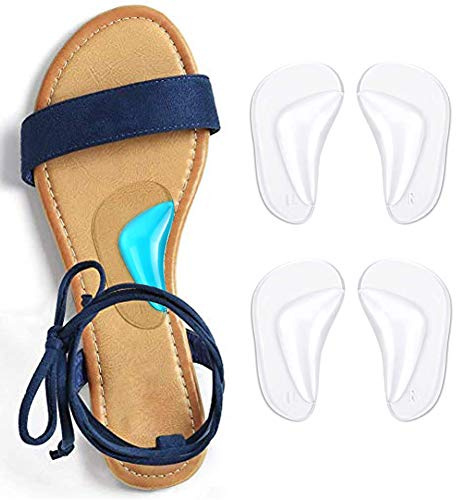 CAREOR Lot de 2 Paires de Semelles de Soutien pour Voûte Plantaire, Fasciite Plantaire, Épine Calcanéenne, Coussinets Métatarsiens et Amortisseurs de Chocs pour Homme et Femme