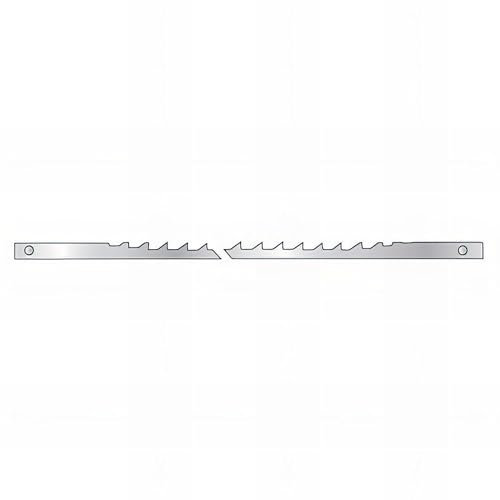 Leman - Lot de 12 lames de scie à chantourner avec ergots Lu. 127 mm Largeur 2,0 mm Ep. 0,25 mm 18,5 Tpi corne et os -
