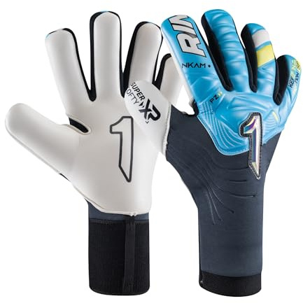 Rinat Guante de Portero Nkam Semi, Azul/Oxford, Unisex Niños