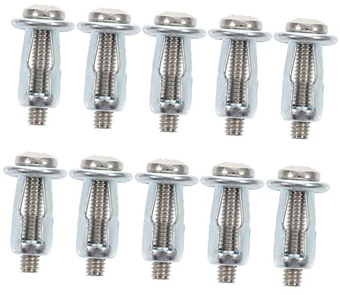 Healeved 10 Pezzi Elementi Di Ancoraggio Per Porte Cave Fissaggio Per Martinetto Vite in Acciaio Zincato Resistente Alla Corrosione e Alla Ruggine