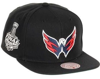 Mitchell & Ness Washington Capitals NHL Top Spot Originaler Fit Schwarz Verstellbare Snapback Cap - One-Size
