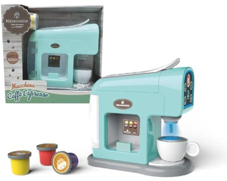 ODS - Maisonelle, Macchina Caffè Espresso Deluxe con Funzioni, Luci ed Effetti Sonori, Dimensioni 18 L x 20 H x 11,5 P cm, Età Consigliata + 3 Anni