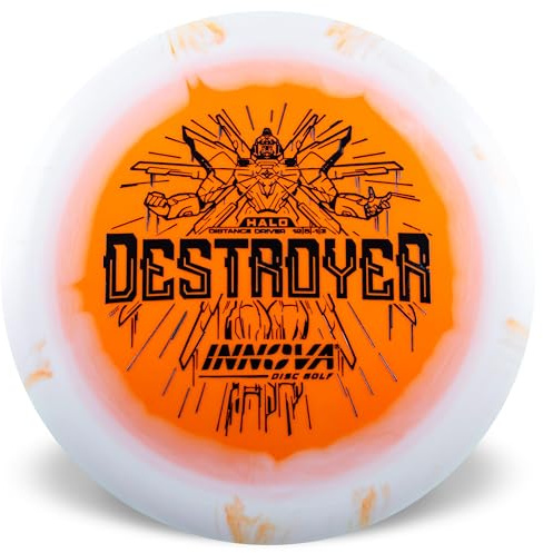 Innova Halo Star Destroyer Disc Golf Driver – Disc Golf Distance Driver, Fast and Stable Power Driver (Colors Will Vary)