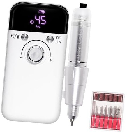 Juego de brocas para uñas, máquina eléctrica con brocas, máquina pulidora de uñas, lima de uñas, juego de taladro para salón de belleza