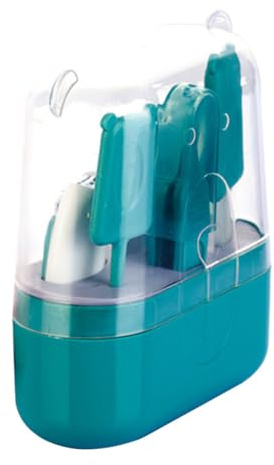 ZUNOXAZ Set de Cuidado de Uñas para Bebés Cortauñas para Bebés Cuchillas Redondeadas y Caja de Almacenamiento