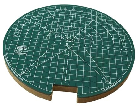 Oshhni de Corte Redonda Banco de Trabajo para Goma de Tenis de Mesa Superficie Amplia Elaborada en PVC Adecuada para Reparación de, 15 Mm de Espesor