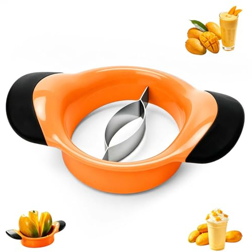 Taglierina Mango in Acciaio Inossidabile, Affettatrice per Mango Robusta e Durevole