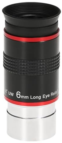 Astrophotography accessories 1.25 68 Degree Ultra Wide Angle Eyepiece 6mm 9mm 15mm 20mm Professional Astronomical Telescope(6mm)