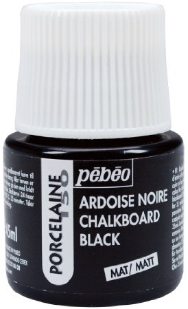 PEBEO Porcelaine 150 Paint, 45 ml Bottles, Chalkboard Black