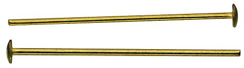 100x Kristall Verbinder Kettelstift Messing 45mm ~ Kronleuchter Lüster