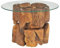 vidaXL Massivholz Couchtisch 60 cm Beistelltisch Kaffeetisch Teak Treibholz