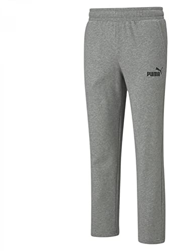 PUMA Ess Logo Pants Tr Op Srl - Pantalons Jogging - Homme,Medium Gris Bruyère,L/S