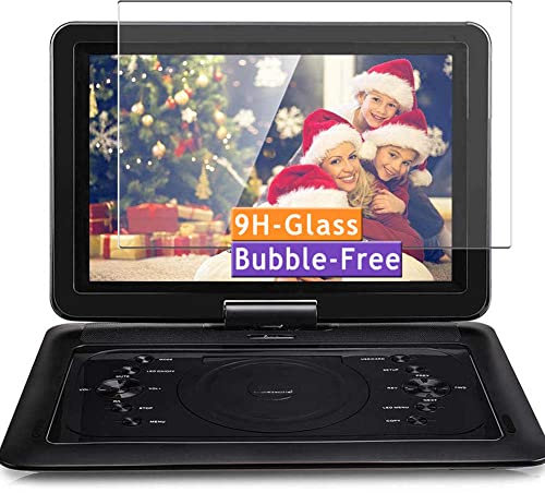 Vaxson Film Protecteur d'écran Verre Trempé, compatible avec DR.J Portable DVD Player 14 [Zone Active Uniquement] Neuf 9H Screen Protector Guard