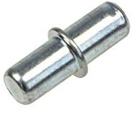 Gedotec Regal-Halter Schrank-Böden | 20 Stück - Fachbodenträger Metall Regal-Halterung für Holz-Böden | DUPLO | Bodenträger für Bohrloch Ø 5 mm | Stahl verzinkt | Regalbodenträger zum Einstecken