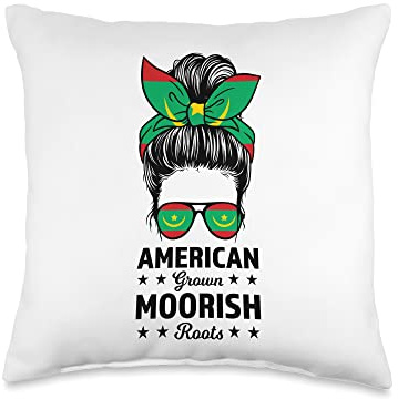 American grown Moorish roots Moors Sri Lanka Throw Pillow