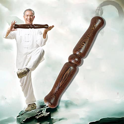 Bâton de Tai Chi Sticks de Formation Chinois Qigong Tai Chi, 32/42 Cm de Long Souverain D'arts Martiaux en Bois Massif Lisse, Économisez Des Équipements D'exercice Taiji Taiji Rod, Courbe Parfaite ( S