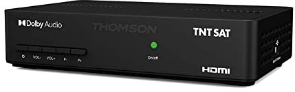 LEYF Thomson THS 806 TNTSAT HD, DVB-S2, HDMI, Péritel, Spdif, USB, Flux RSS, Alimentation 230/12V fournie, Il n'y a Pas de Cartes Dedans ! La Carte n'est Pas comprise dans la Livraison