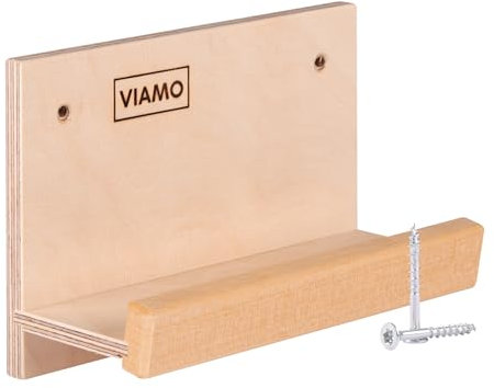 VIAMO® Sauna Brillenablage aus Holz inkl. Schrauben für eine Brille