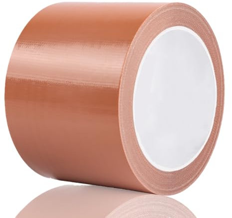 Yuexitech Nastro Telato Americano 75mm X 20m, Nastro Adesivo Telato Resistente Al Calore E Impermeabile, Duck Tape In Tessuto Per Riparazioni Domestiche, Automotive E Outdoor, Marrone