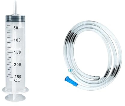 100 ml till 550 ml stor spruta med rör för olja, lim och hydroponics (250 ml och Hose)